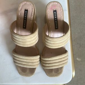 Alice + Olivia suede heels